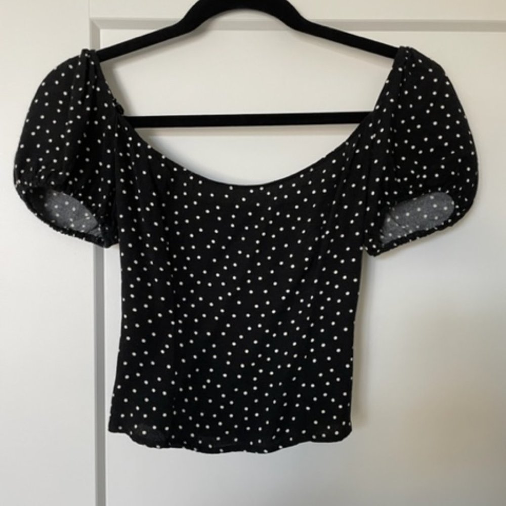 Reformation Puff Sleeve Top, Size 2